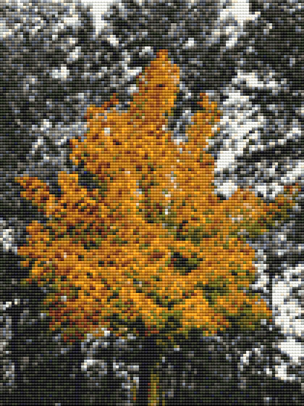 Diamond Painting - Baum im Herbstgewand 30x40 cm