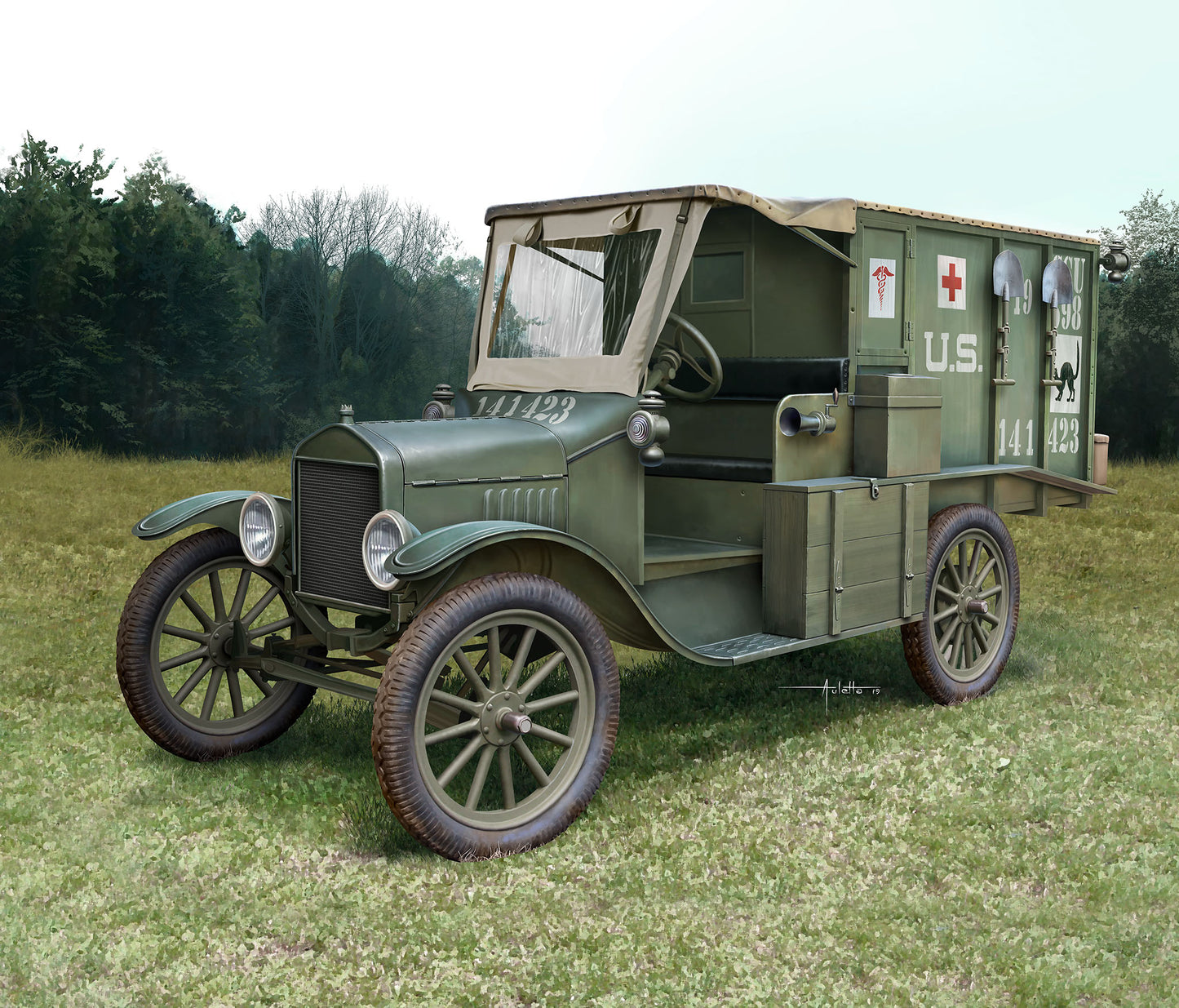 Model T 1917 Ambulance Modellbausatz 1:35