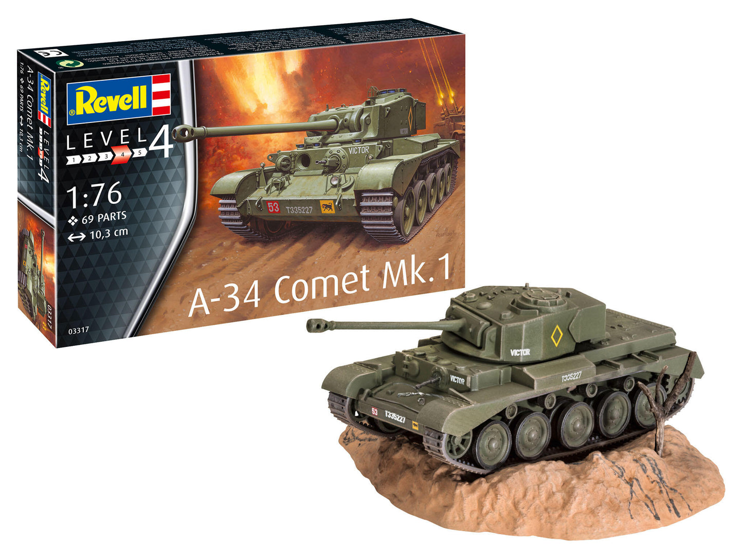 A-34 Comet Mk.1 Modellbausatz 1:76